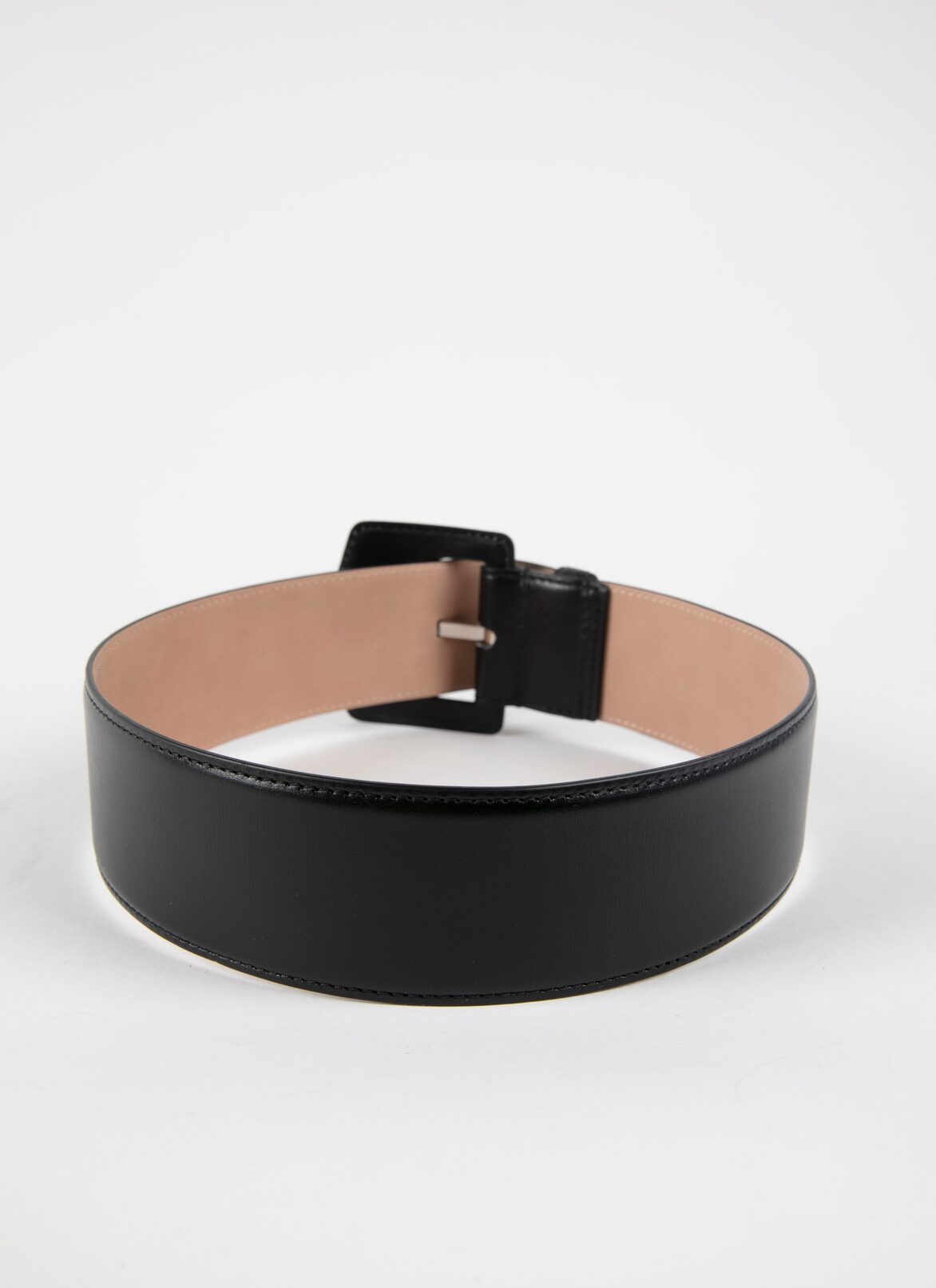 Leather belt ALAÏA BLACK LEATHER BELT